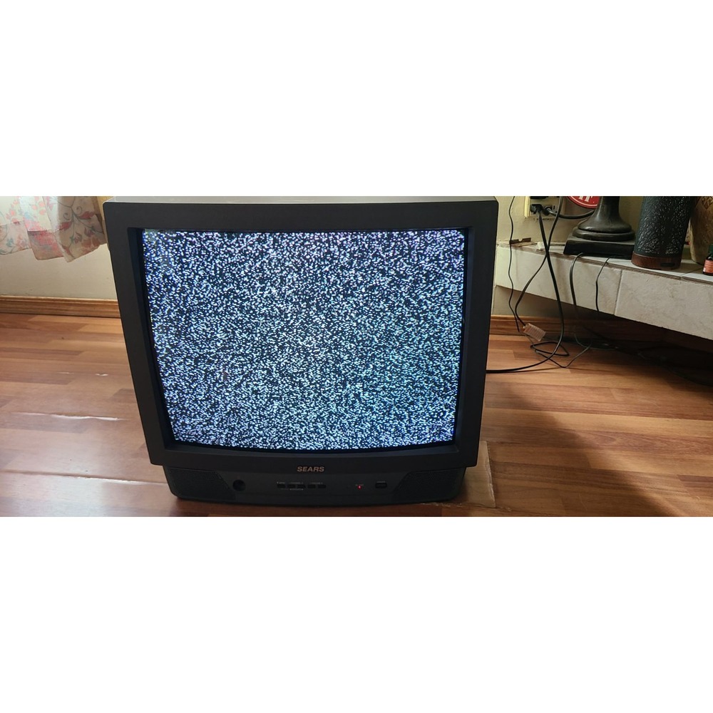 vintage 20 Inch Sears CRT television, model number 509.14279, 1999.